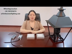 فانوس فيلا خارجي بإضاءة LED للحديقة مع سائق بضمان 5 سنوات و LED معياري