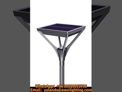 ذراع الحديقة الضوئية الشمسية الجديدة يتم طيها.