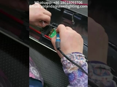 عملية لحام وتركيب مصباح شمسي أسطواني جديد