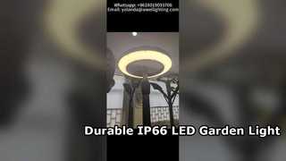 30W-100W مصباح حديقة يعمل بالتيار الكهربائي ومقاوم للماء IP66 وIK10 مع ضمان لمدة 5 سنوات.'