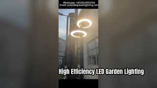 30W-60W IP66 IK10 مصباح حديقة LED مزدوج الرأس مع 160lm / w يستخدم في الشوارع.