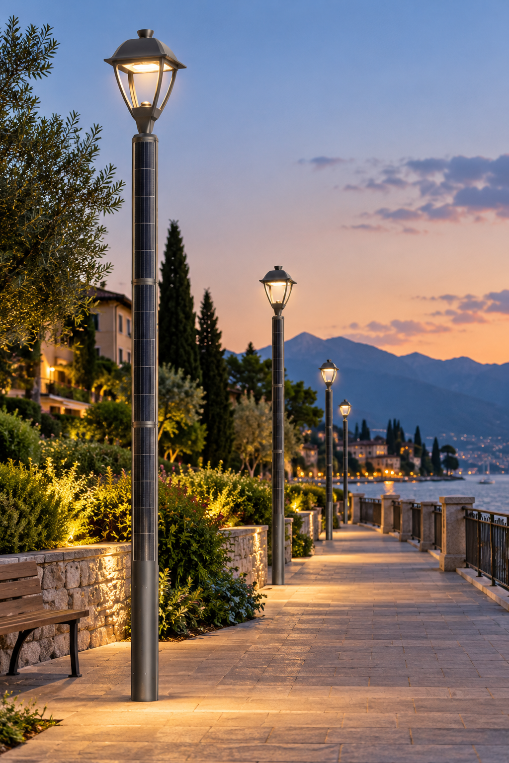 أحدث مدونات الشركة حول Reducing Dependence on Grid Connections: Solar Garden Lighting for Pedestrian and Landscape Areas in Italy.