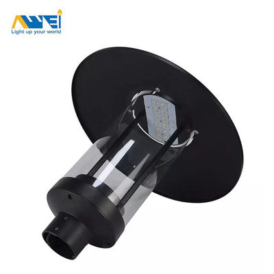 شراء 30W-80W أسود السكن الحديقة الضوء مقاوم للماء IP66 عمود أعلى سلسلة مصباح 5 سنوات ضمان مصابيح الفناء للشوارع والحدائق online manufacture