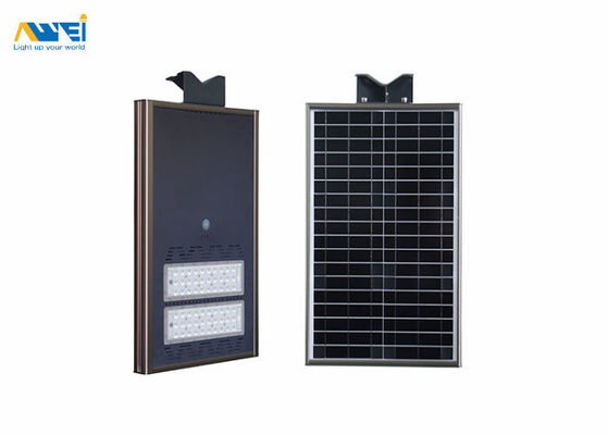 شراء IP67 All In One ضوء الشارع LED للطاقة الشمسية 30W بطارية الليثيوم 12V 15AH AW-SOST005 لإضاءة الشارع online manufacture