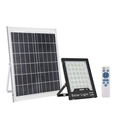 شراء 4-6 ساعات وقت الشحن جهاز التحكم عن بعد 100w-400w مصابيح LED للطوفان الشمسية المستخدمة في الأماكن العامة والحديقة online manufacture